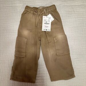 NWT zara toddler soft khaki pants